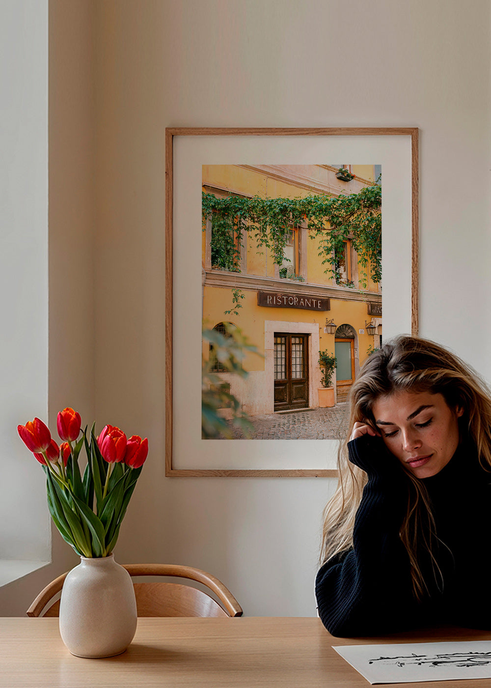 Køkkenkunst: ristorante-facade i varm gul – Product1