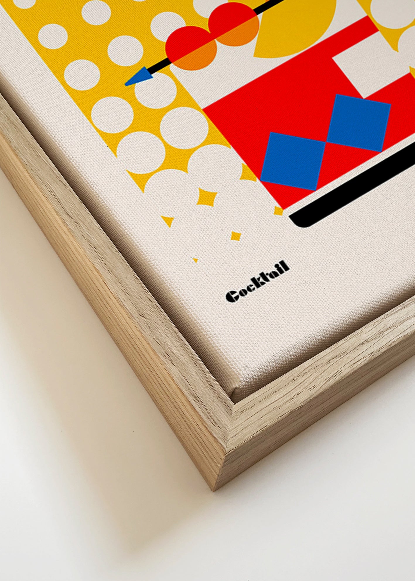 Køkkenkunst Old Fashioned Bauhaus-plakat – Canvas detail