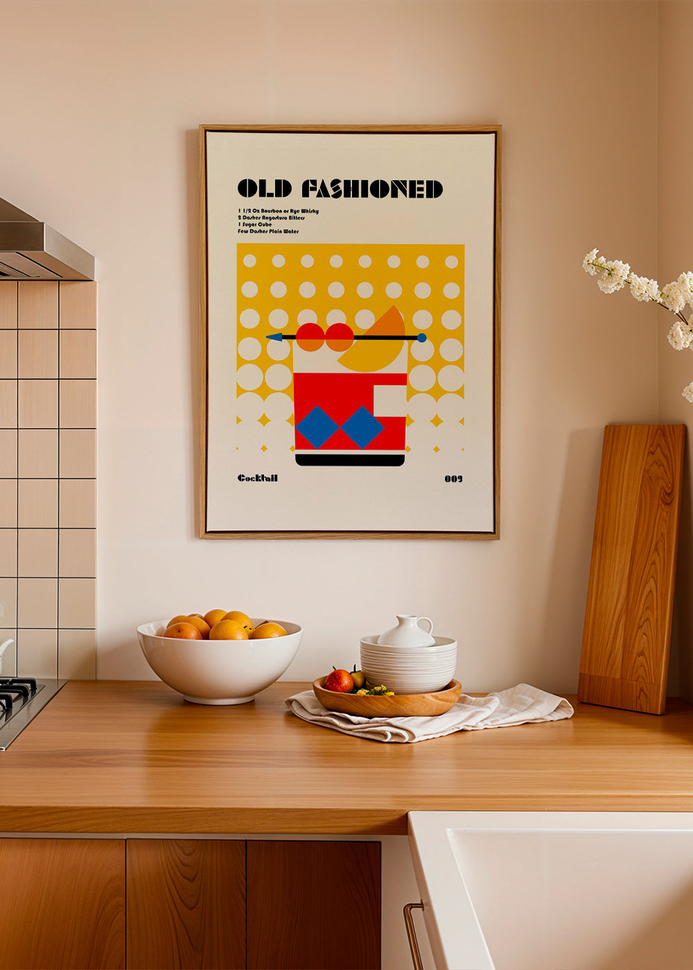 Køkkenkunst Old Fashioned Bauhaus-plakat – Canvas2