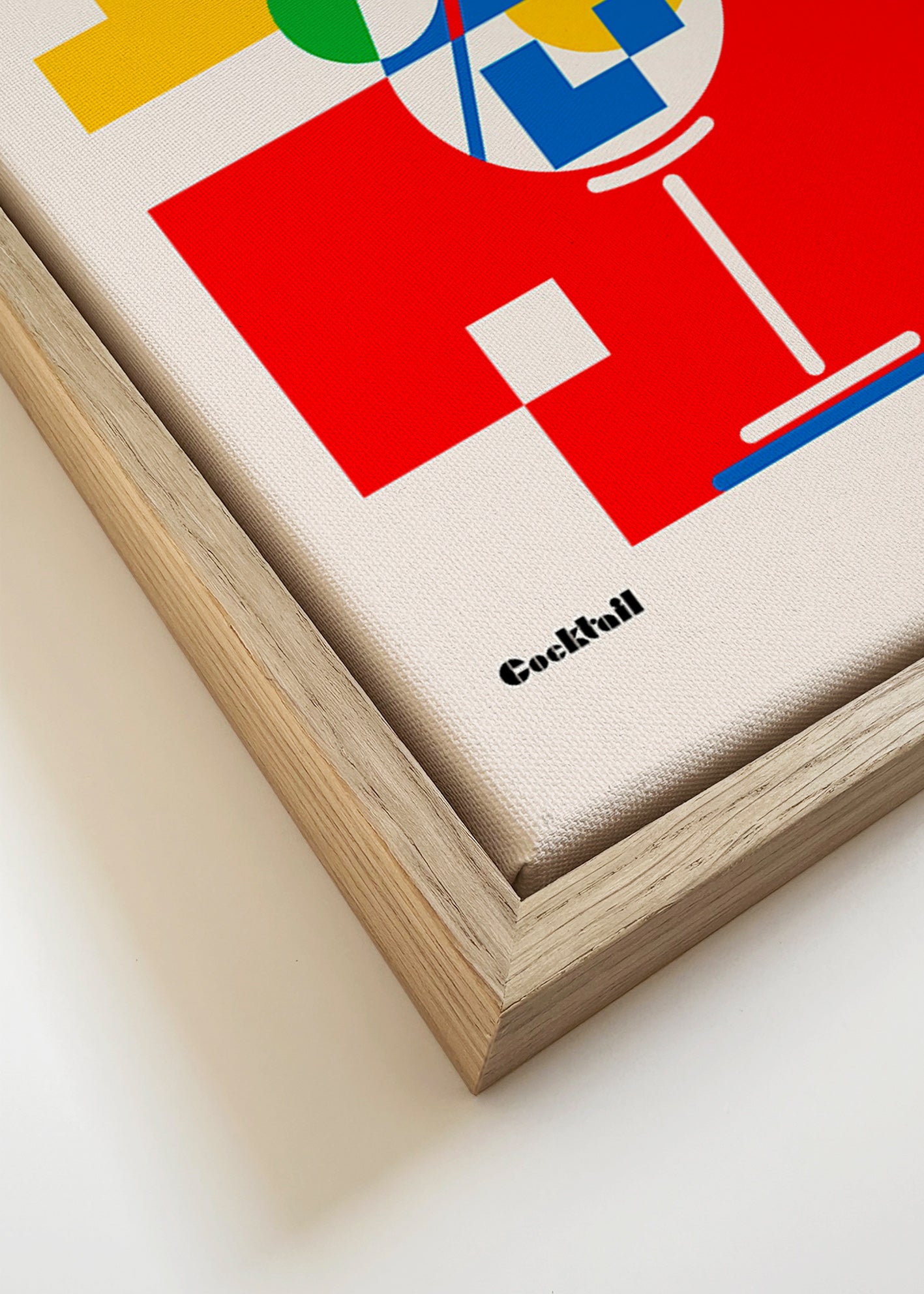 Køkkenkunst Gin Tonic Bauhaus – Canvas detail