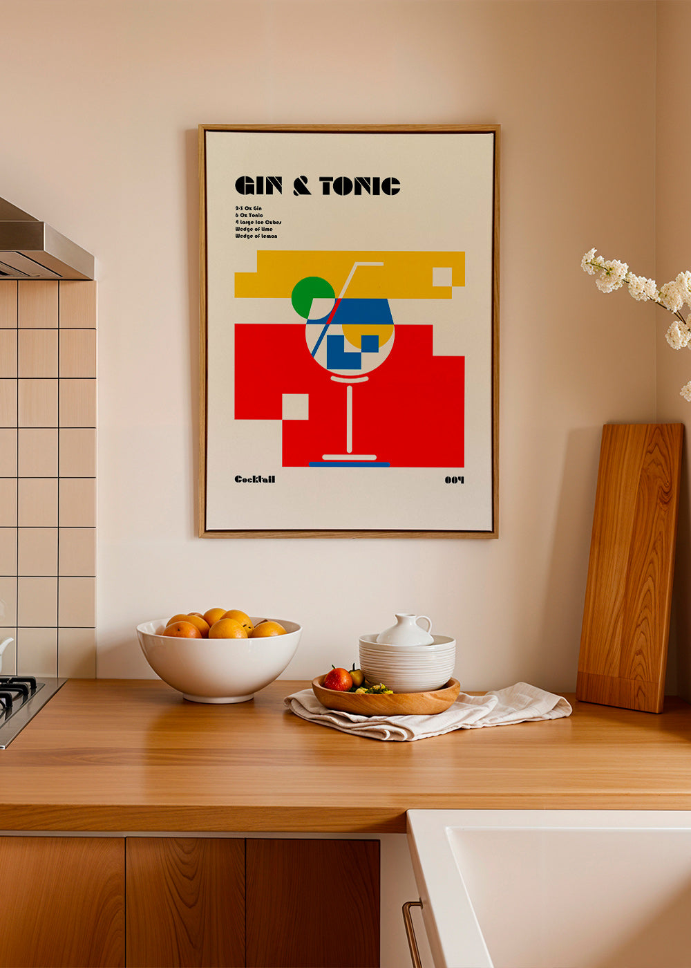 Køkkenkunst Gin Tonic Bauhaus – Canvas1