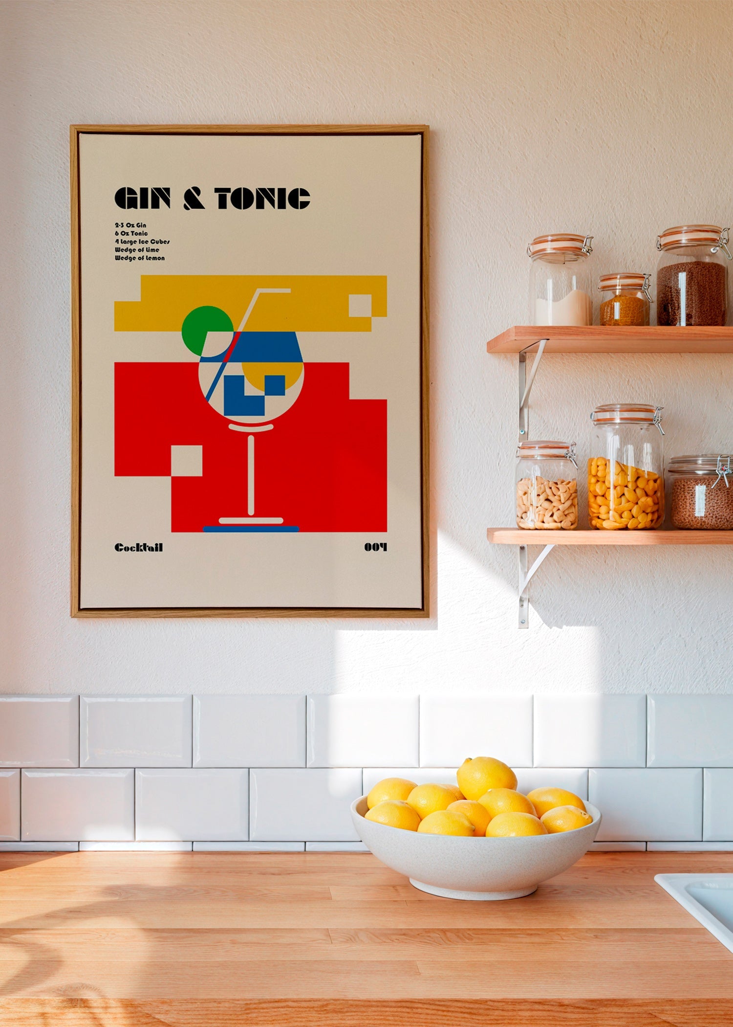 Køkkenkunst Gin Tonic Bauhaus – Canvas2