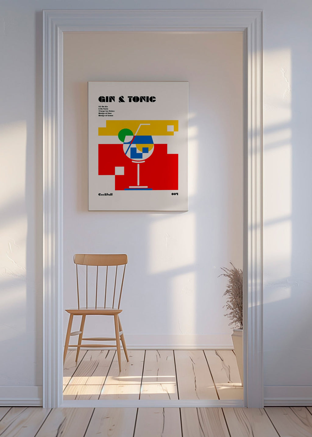 Køkkenkunst Gin Tonic Bauhaus – Canvas