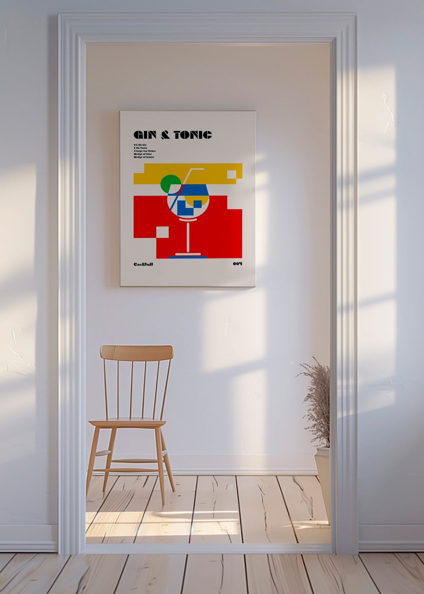 Køkkenkunst Gin Tonic Bauhaus – Canvas