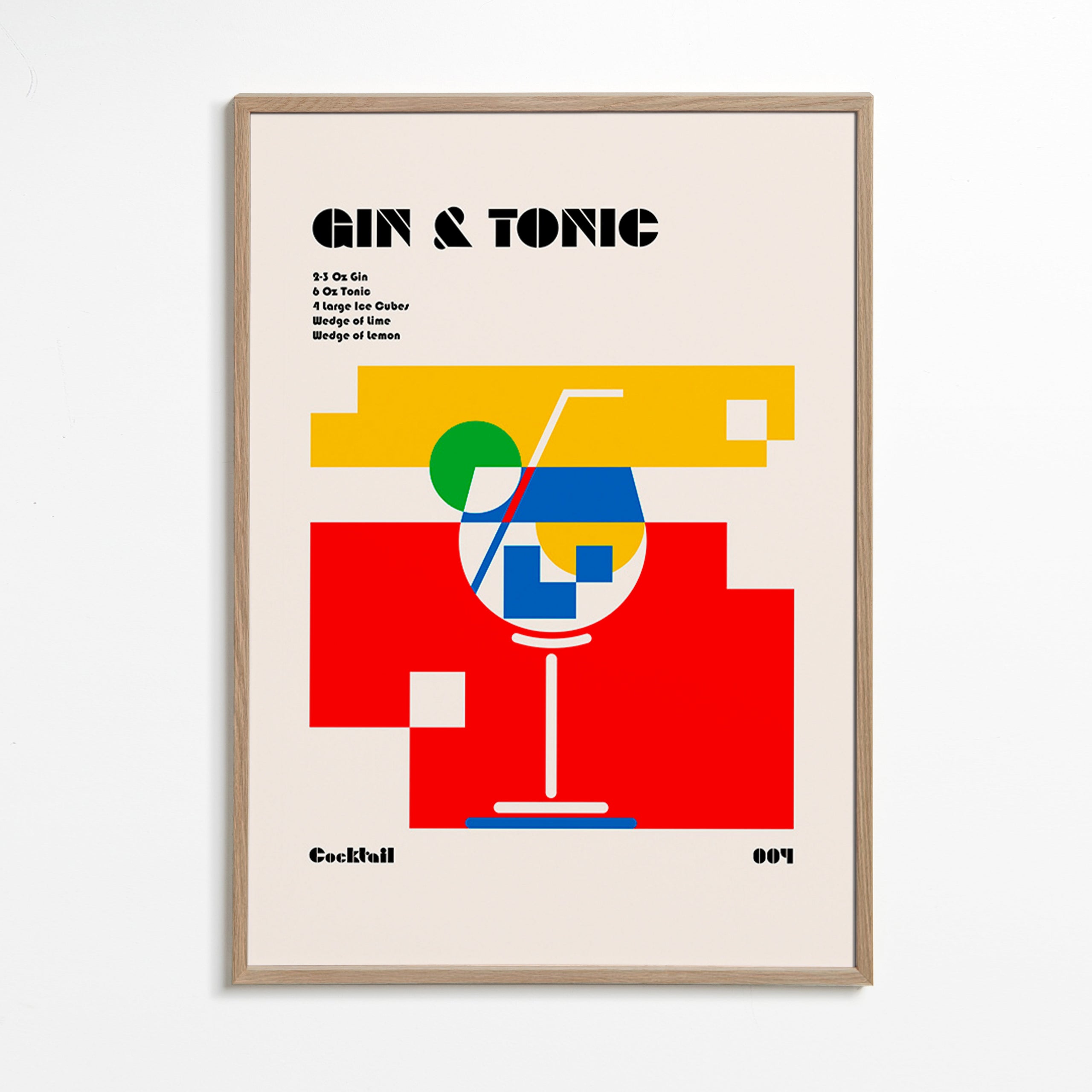 Køkkenkunst Gin Tonic Bauhaus – Oak Frame