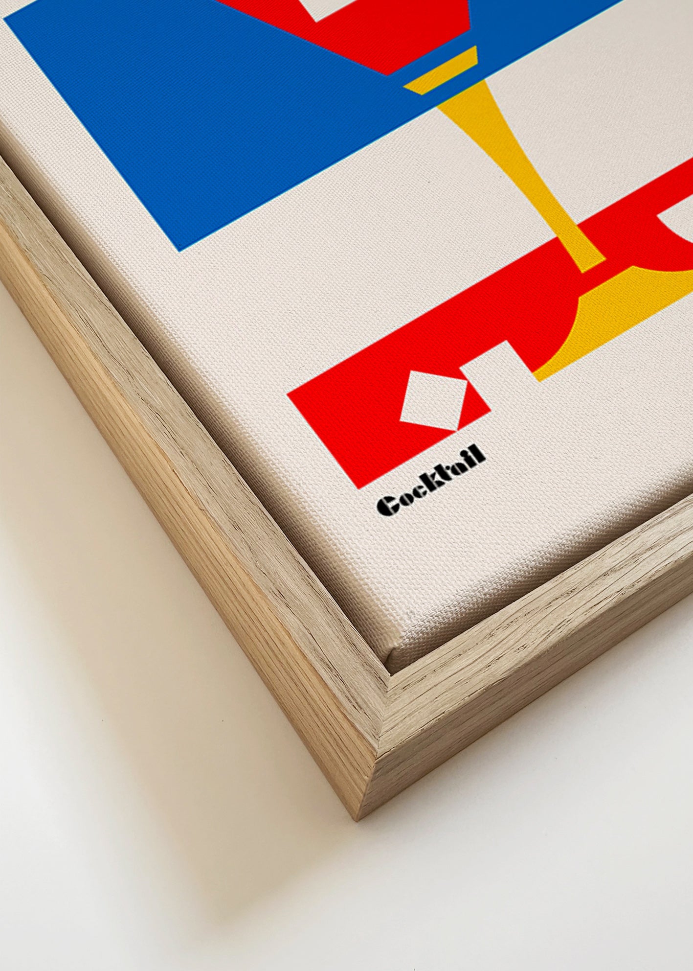 Køkkenkunst Cosmopolitan geometrisk – Canvas detail