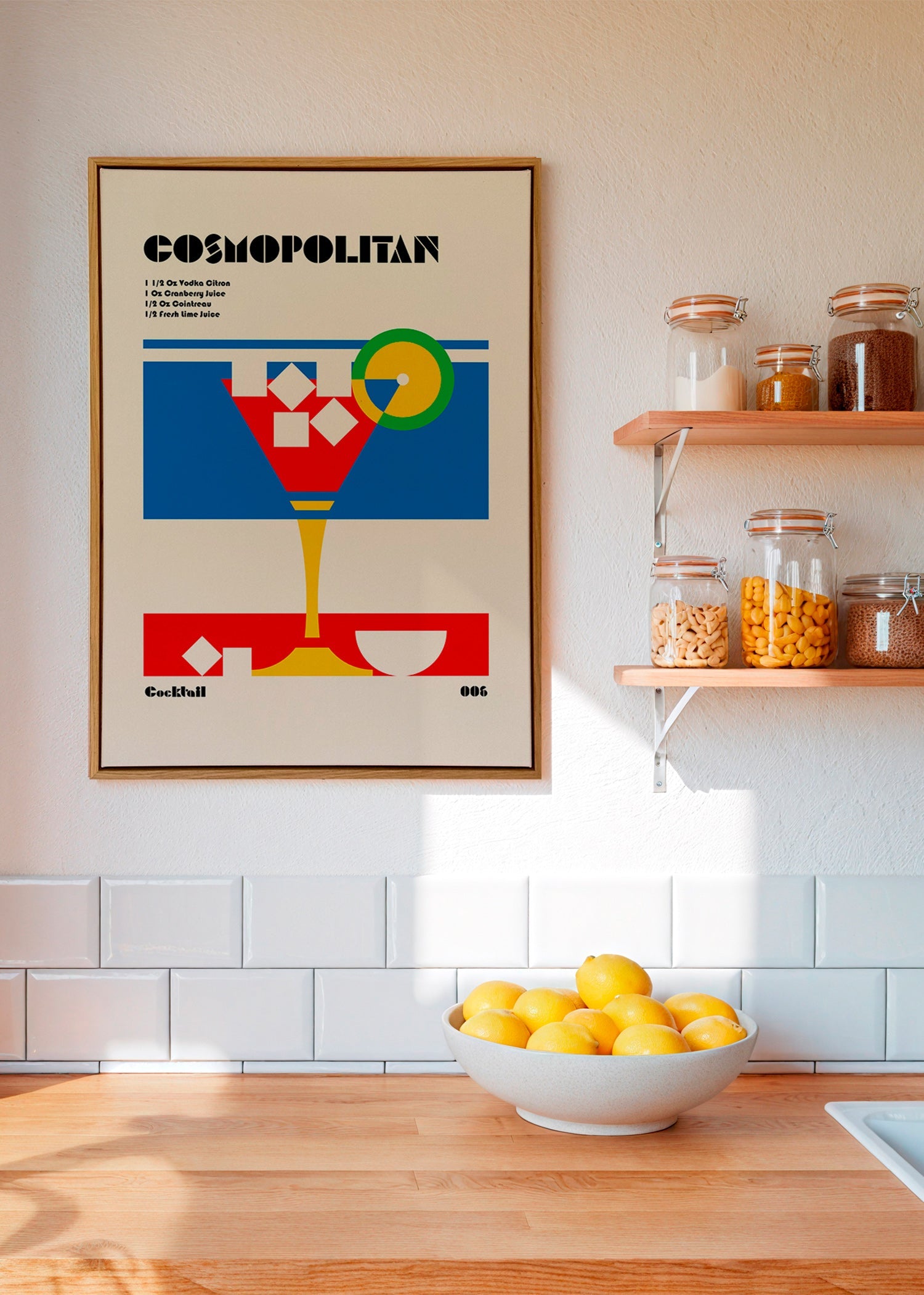 Køkkenkunst Cosmopolitan geometrisk – Canvas1