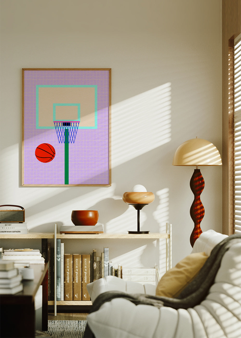 Sportkunst basketballkurv illustration – Product2