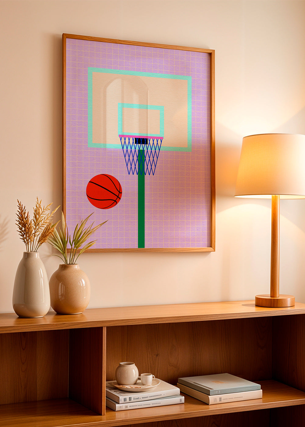Sportkunst basketballkurv illustration – Product3