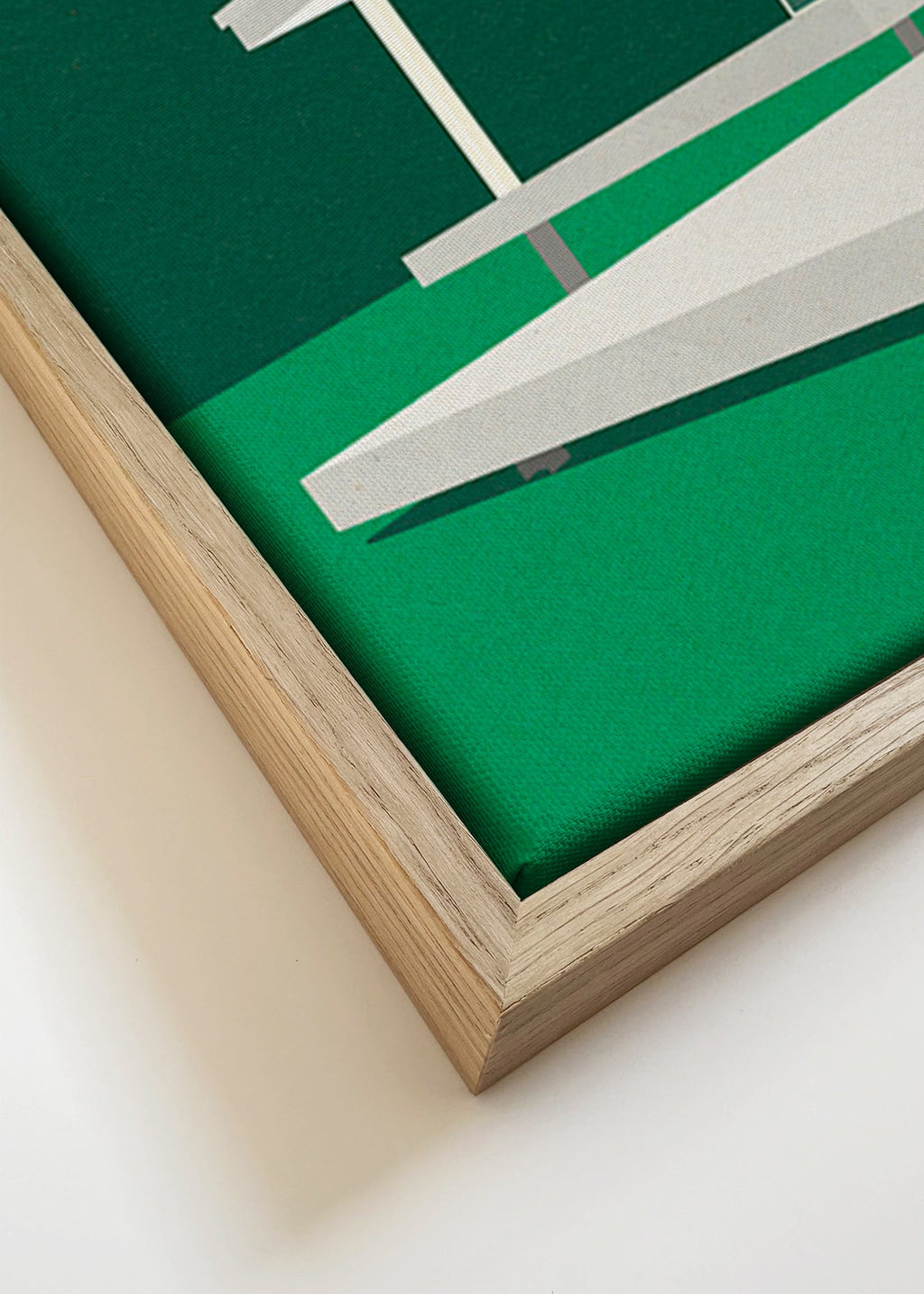 Arkitektonisk illustration af moderne minimalistisk hus – Canvas detail