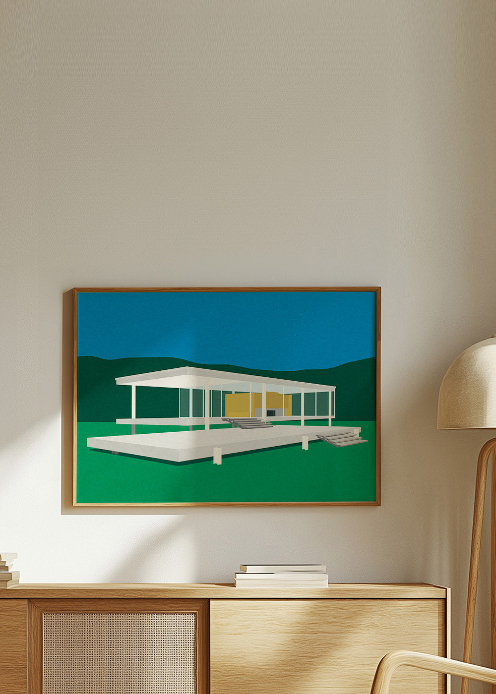 Arkitektonisk illustration af moderne minimalistisk hus – Product2