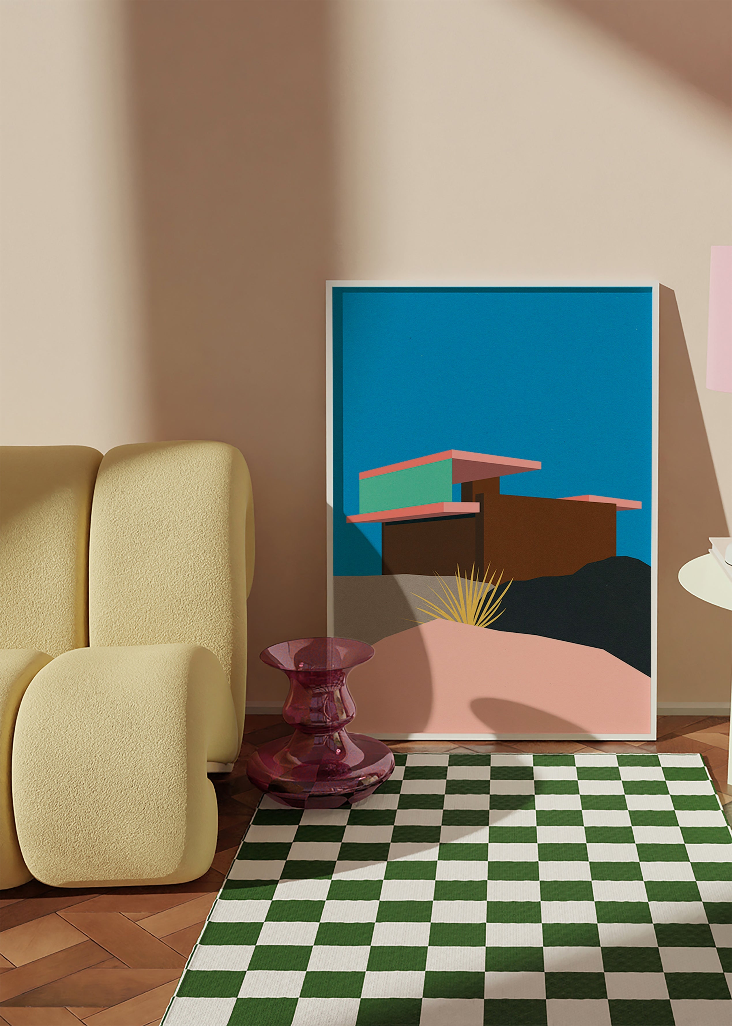Illustration af ørkenhus – Product3