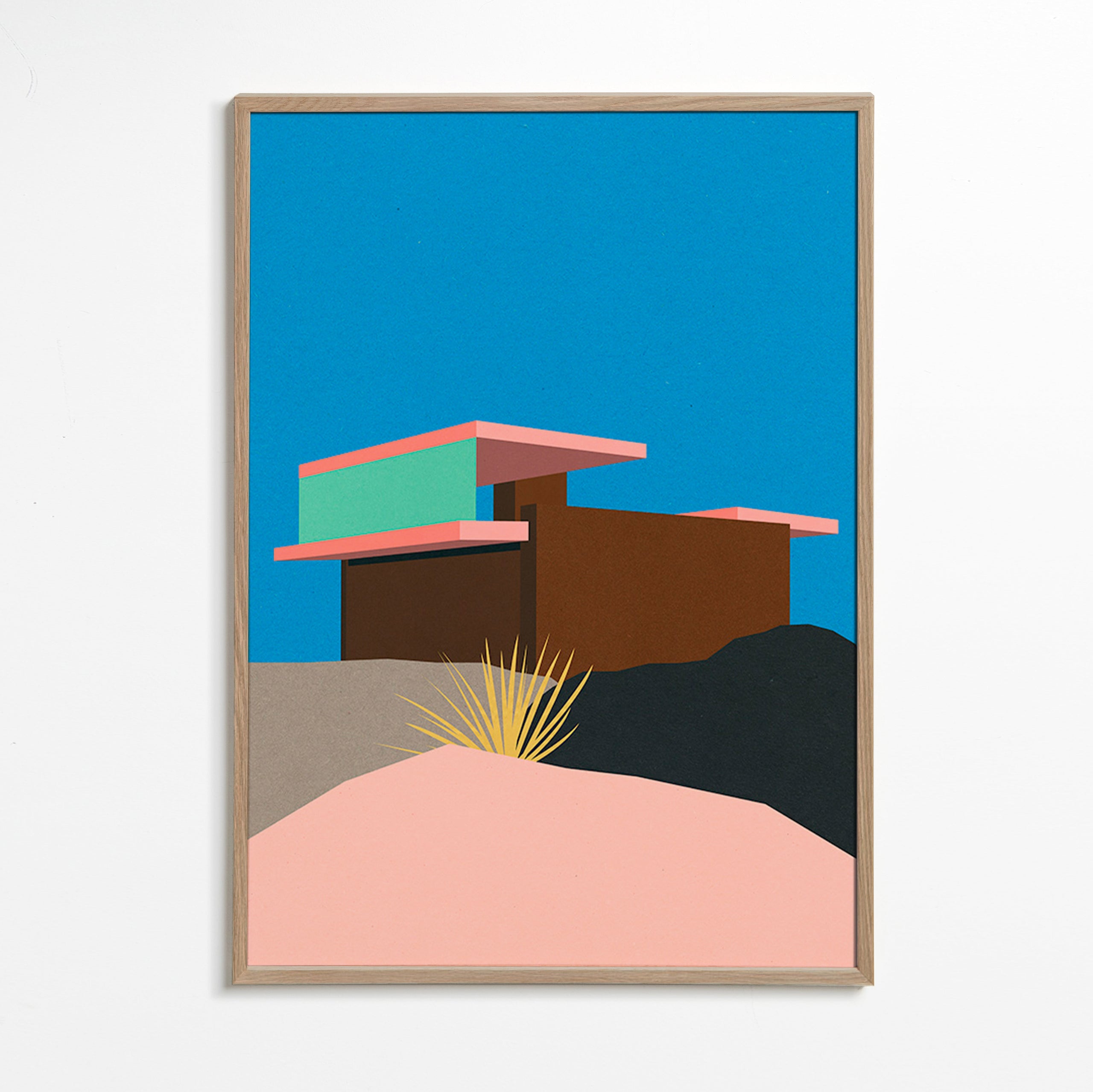 Illustration af ørkenhus – Oak Frame