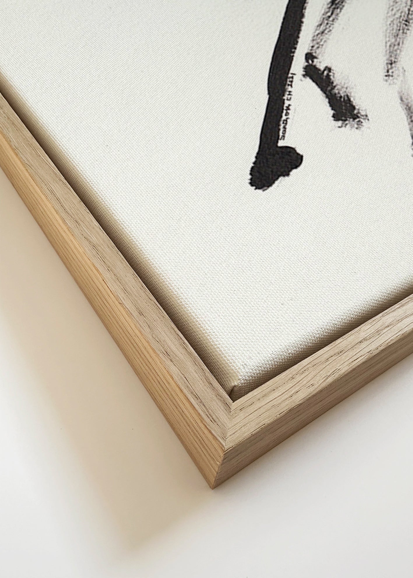 Blæk-heste maleri – Canvas detail