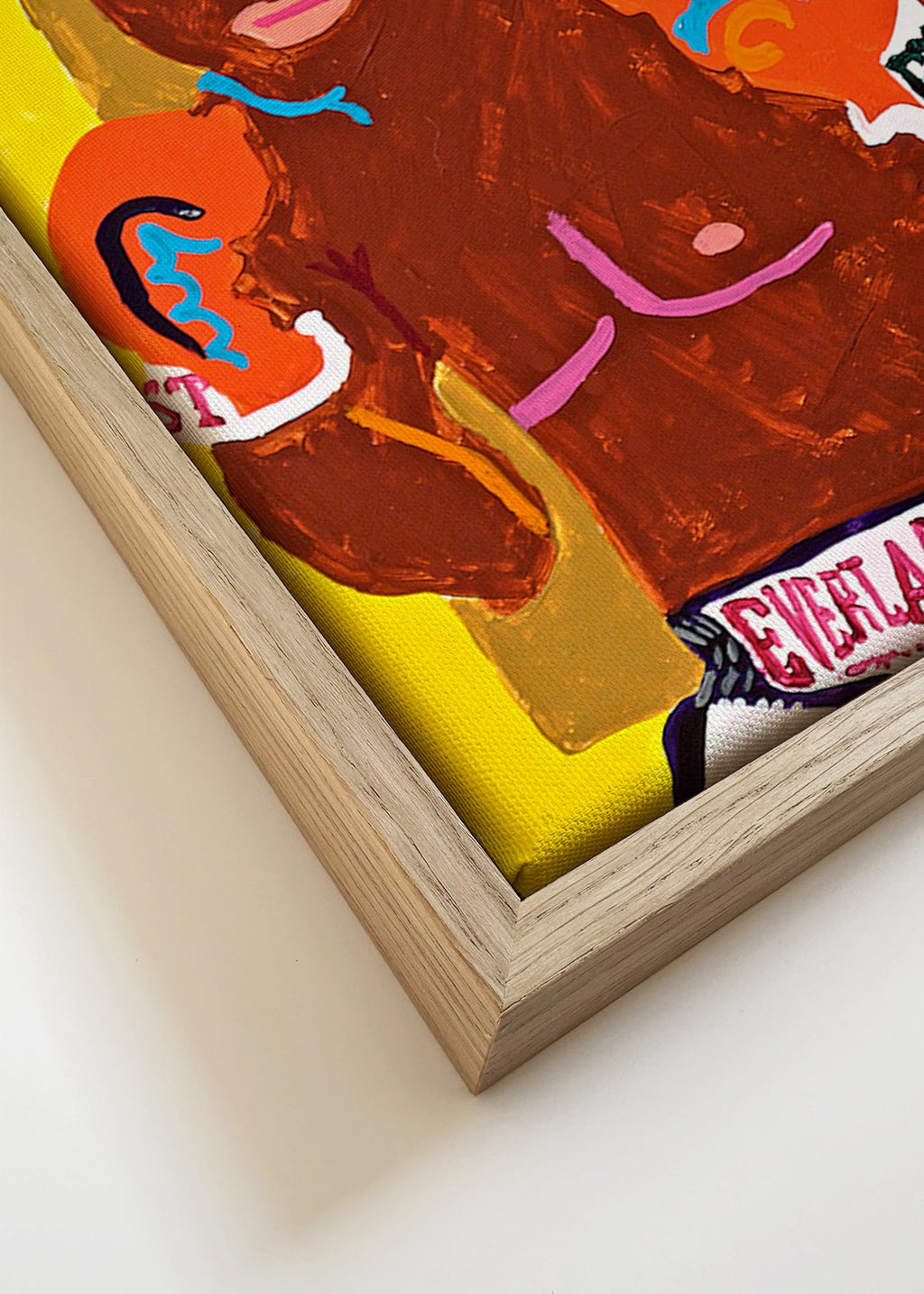 Sports kunst bokser illustration – Canvas detail