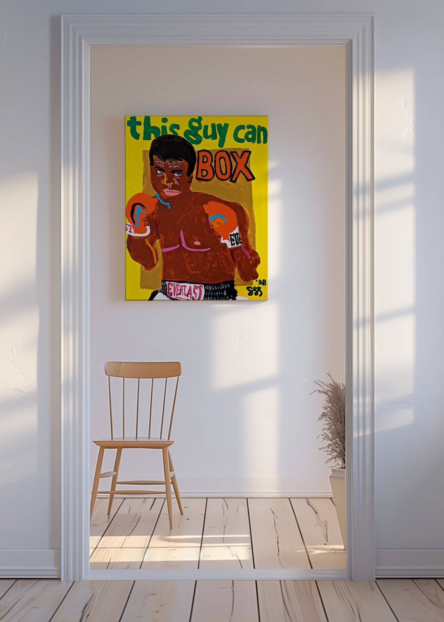 Sports kunst bokser illustration – Canvas