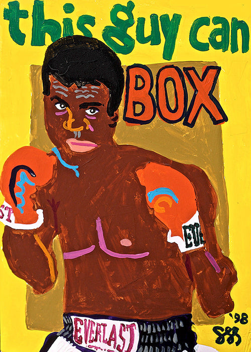 Sports kunst bokser illustration
