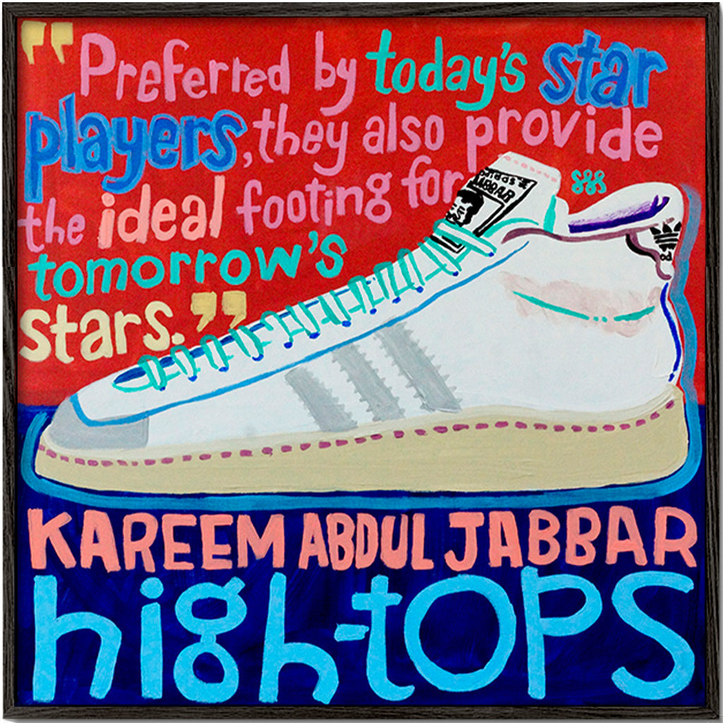 Køkkenkunst High Tops sneaker plakat – Black Frame