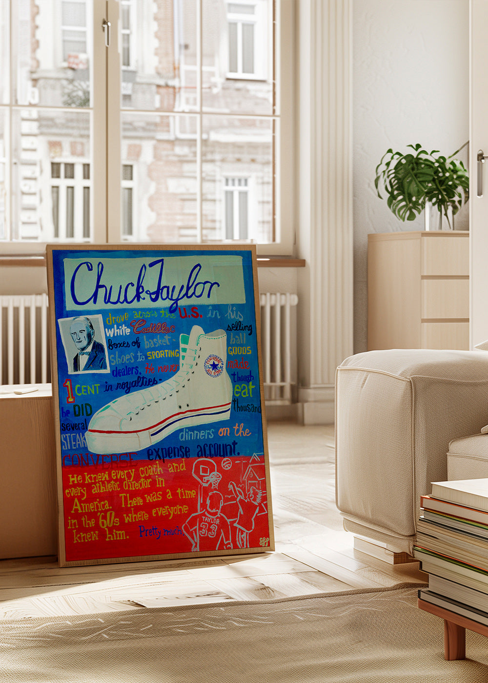 Sport kunst Chuck Taylor sneaker plakat – Product2