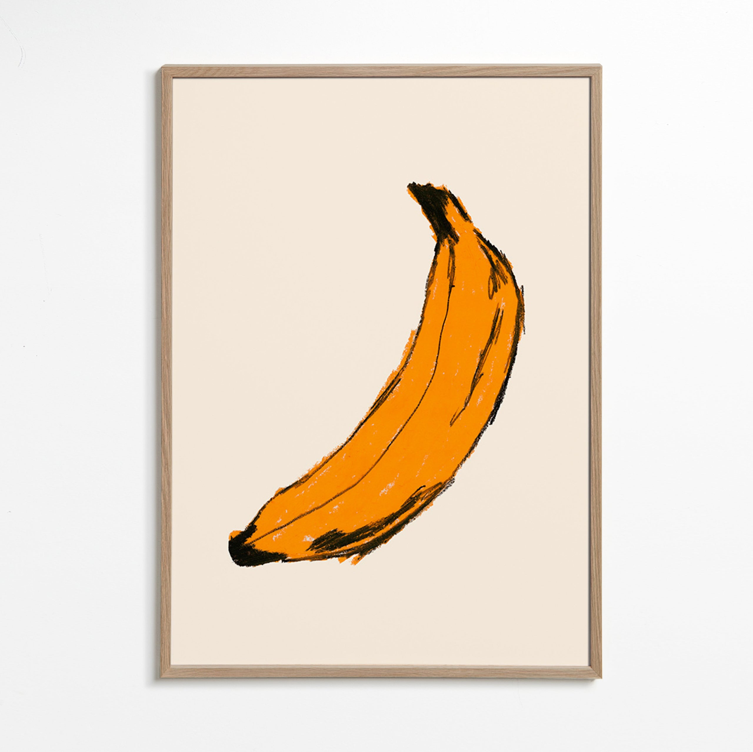 Køkkenkunst banan illustration – Oak Frame