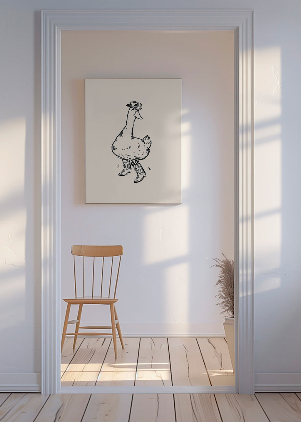 And i cowboy-stil illustration – Canvas