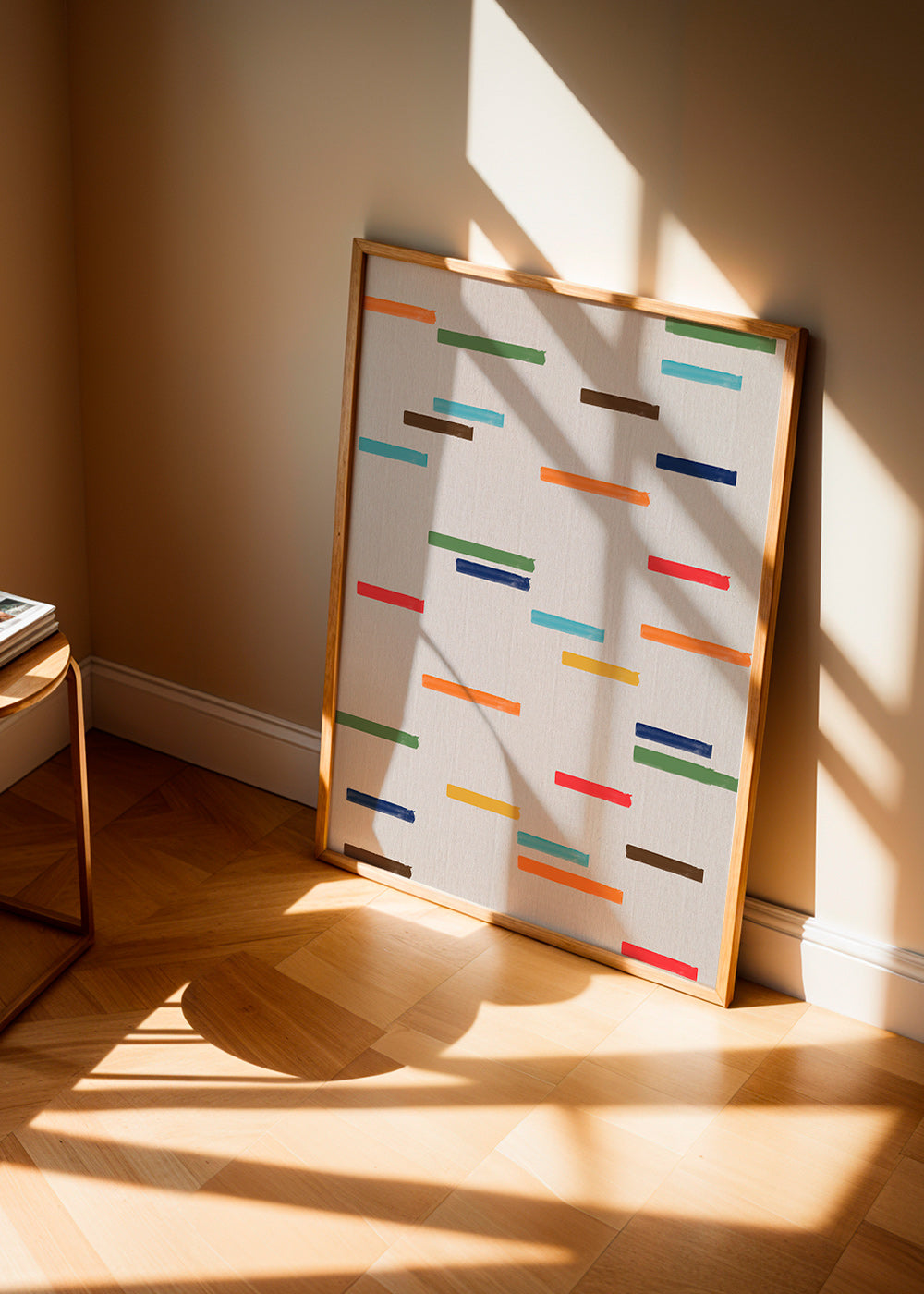 Abstrakt billede med svævende striber – Product3