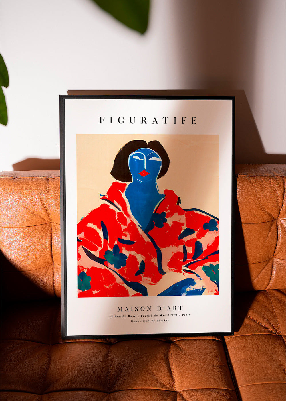 Illustration kvinde i rød kimono – Product3