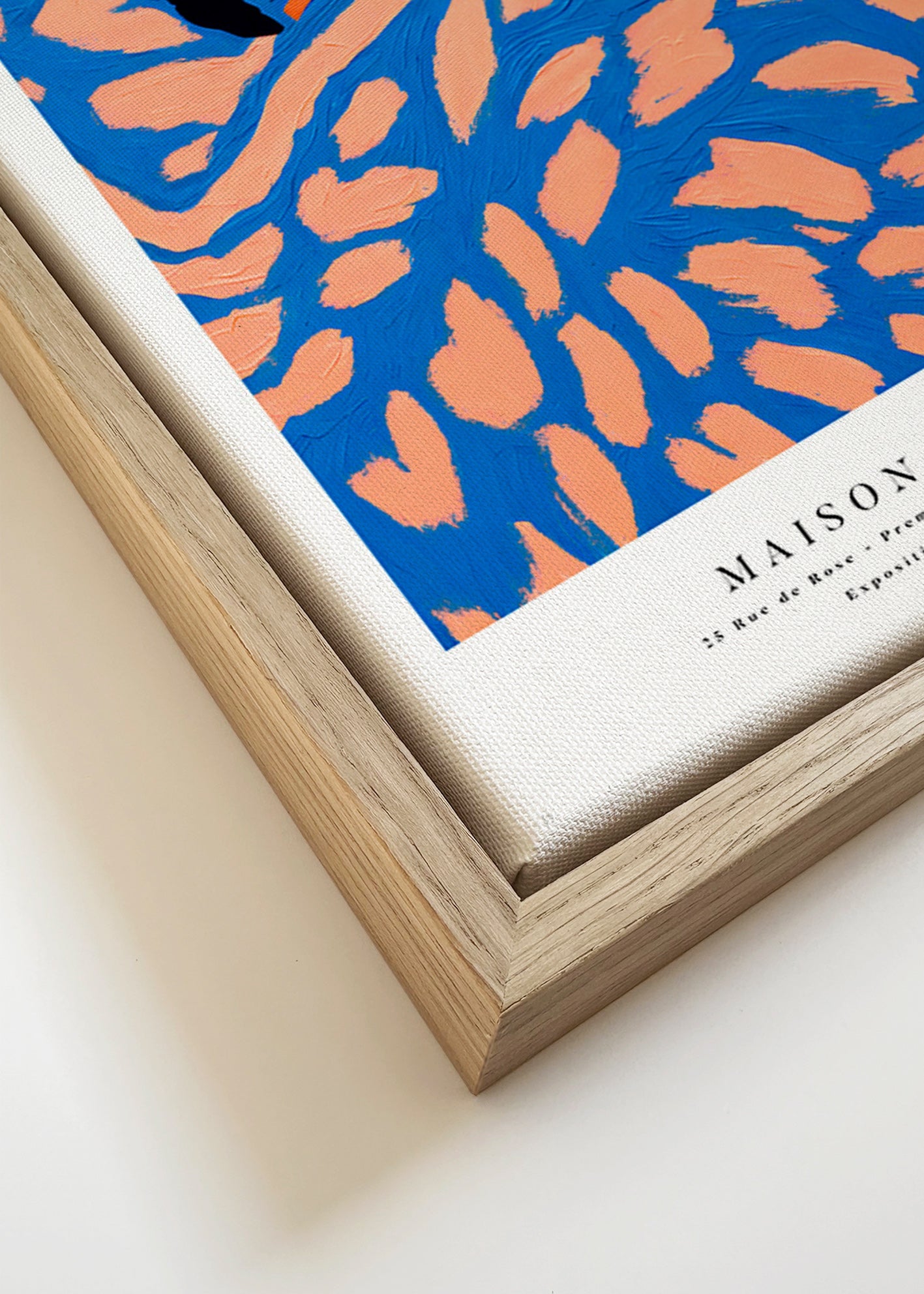 Figurativ illustration kvinde indhyllet – Canvas detail