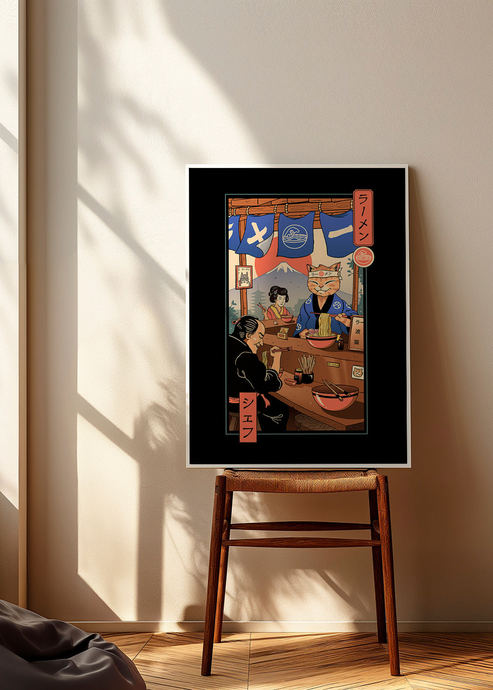 Køkkenkunst Ramen Meowster, illustreret ramen-kat – Product3