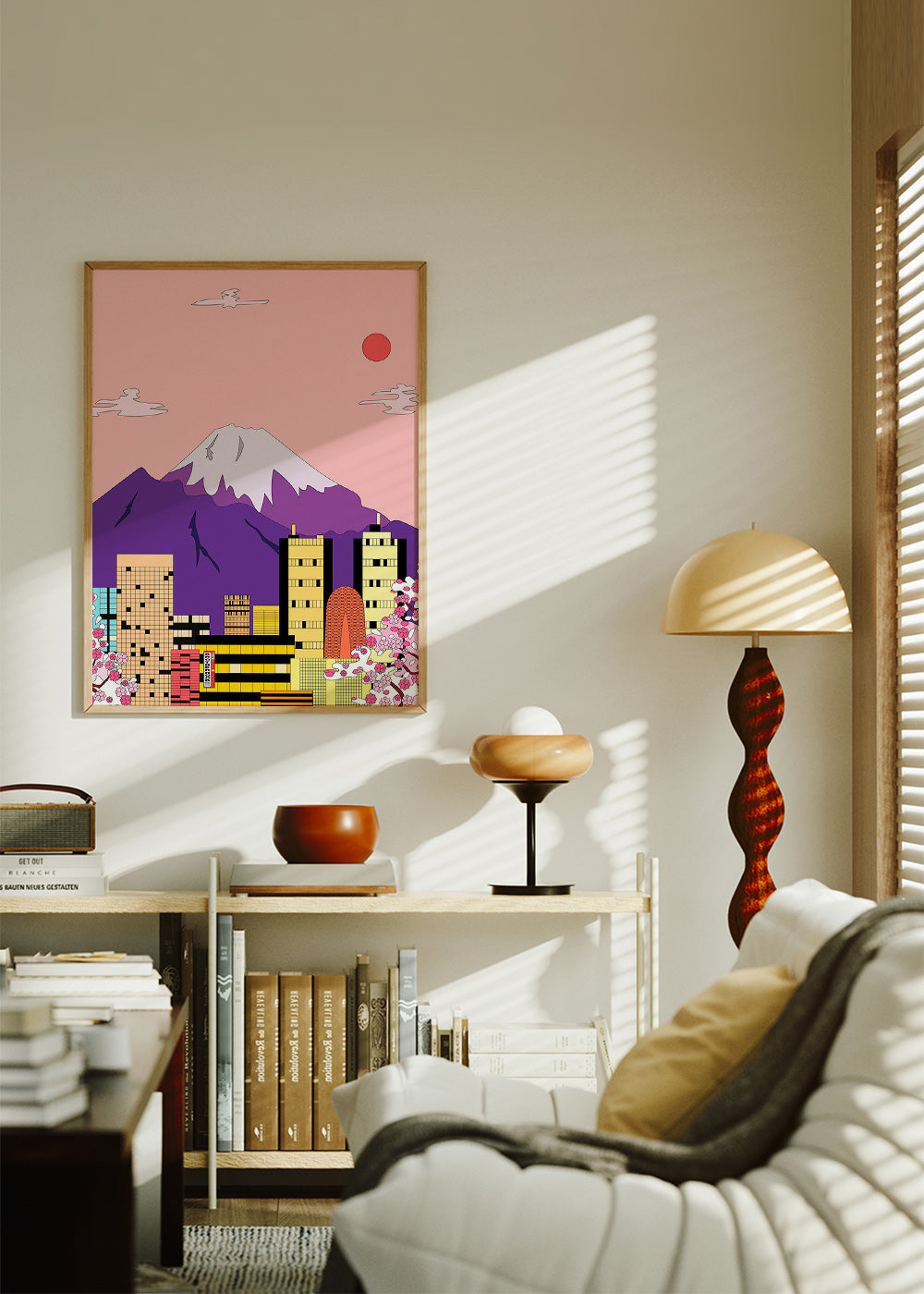 Byplakat Tokyo med Fuji og kirsebærblomster – Product2