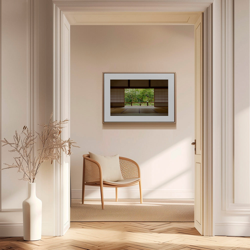 Afslappende design med udsigt til japansk have indefra – Canvas2