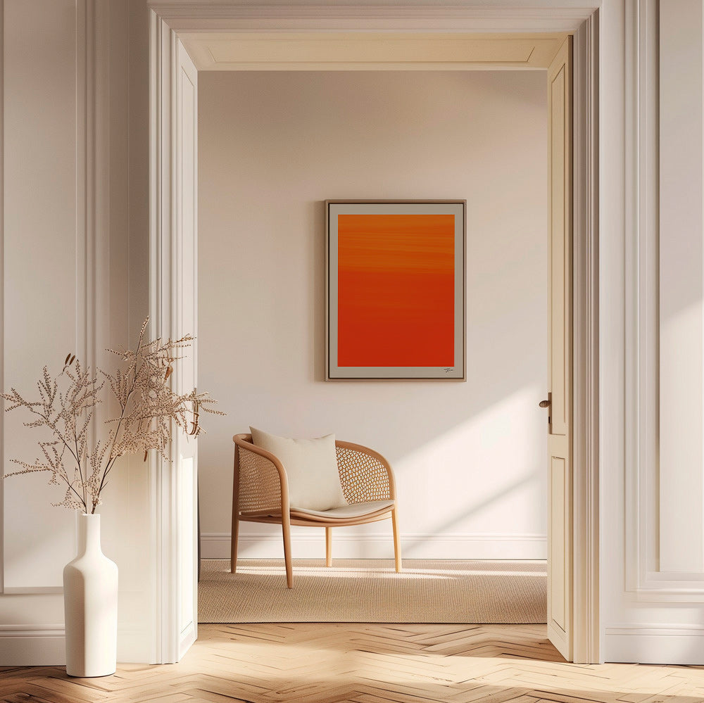 Abstrakt orange horisont – Canvas1
