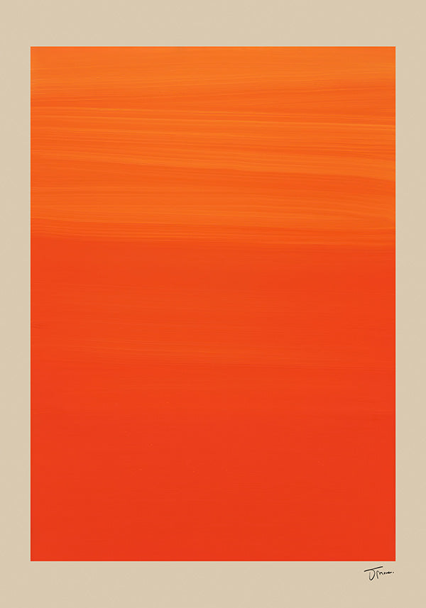 Abstrakt orange horisont