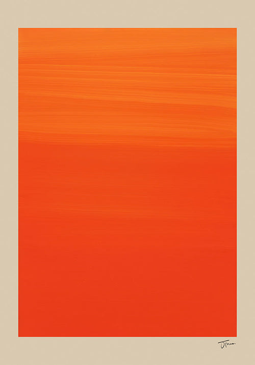 Abstrakt orange horisont