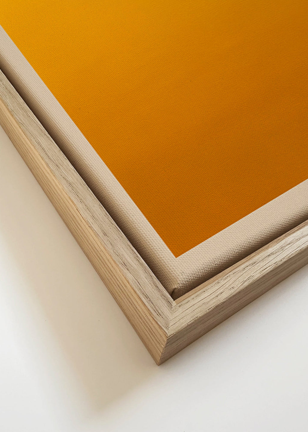 Minimalistisk guldtovergang – Canvas detail
