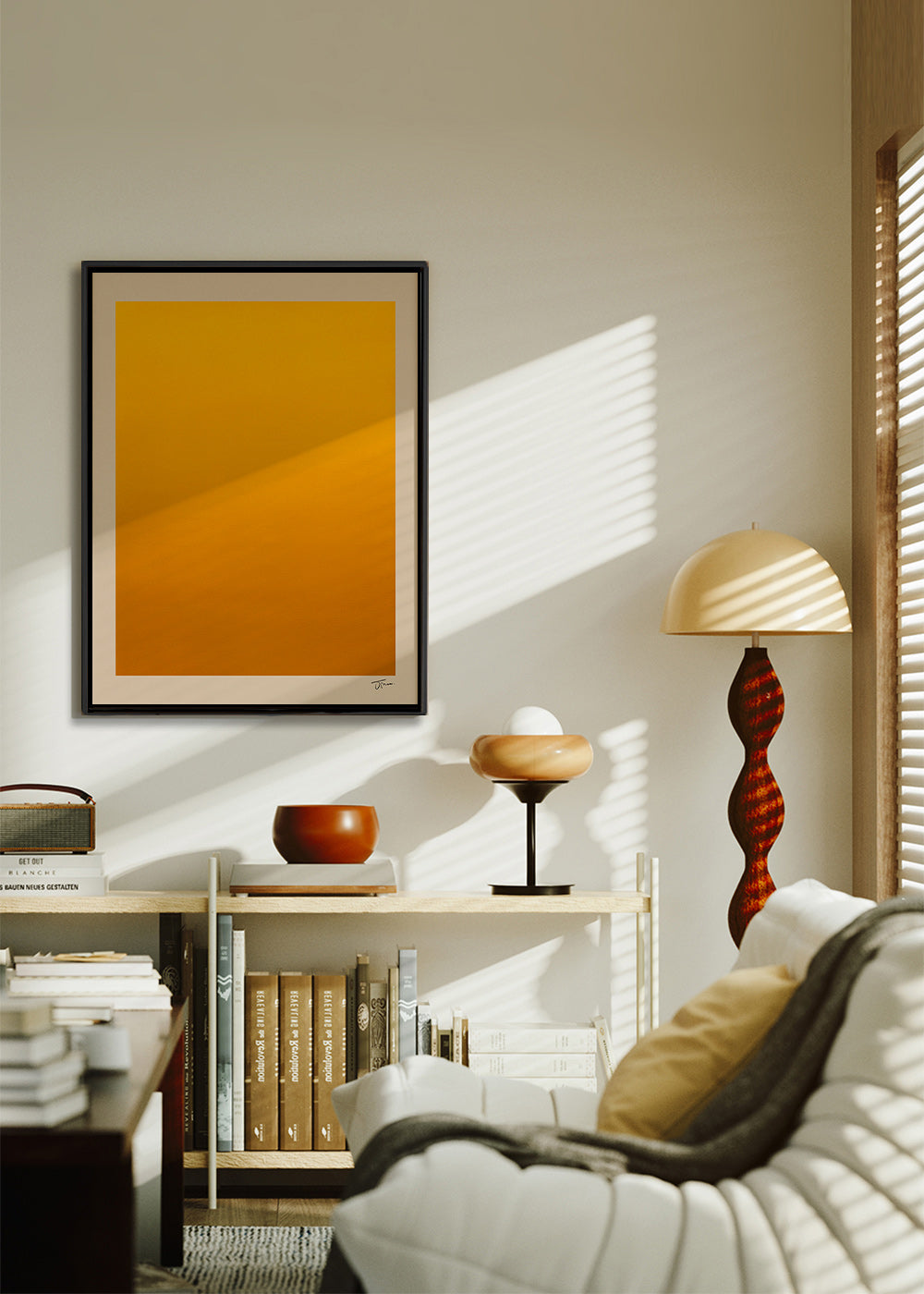 Minimalistisk guldtovergang – Canvas2