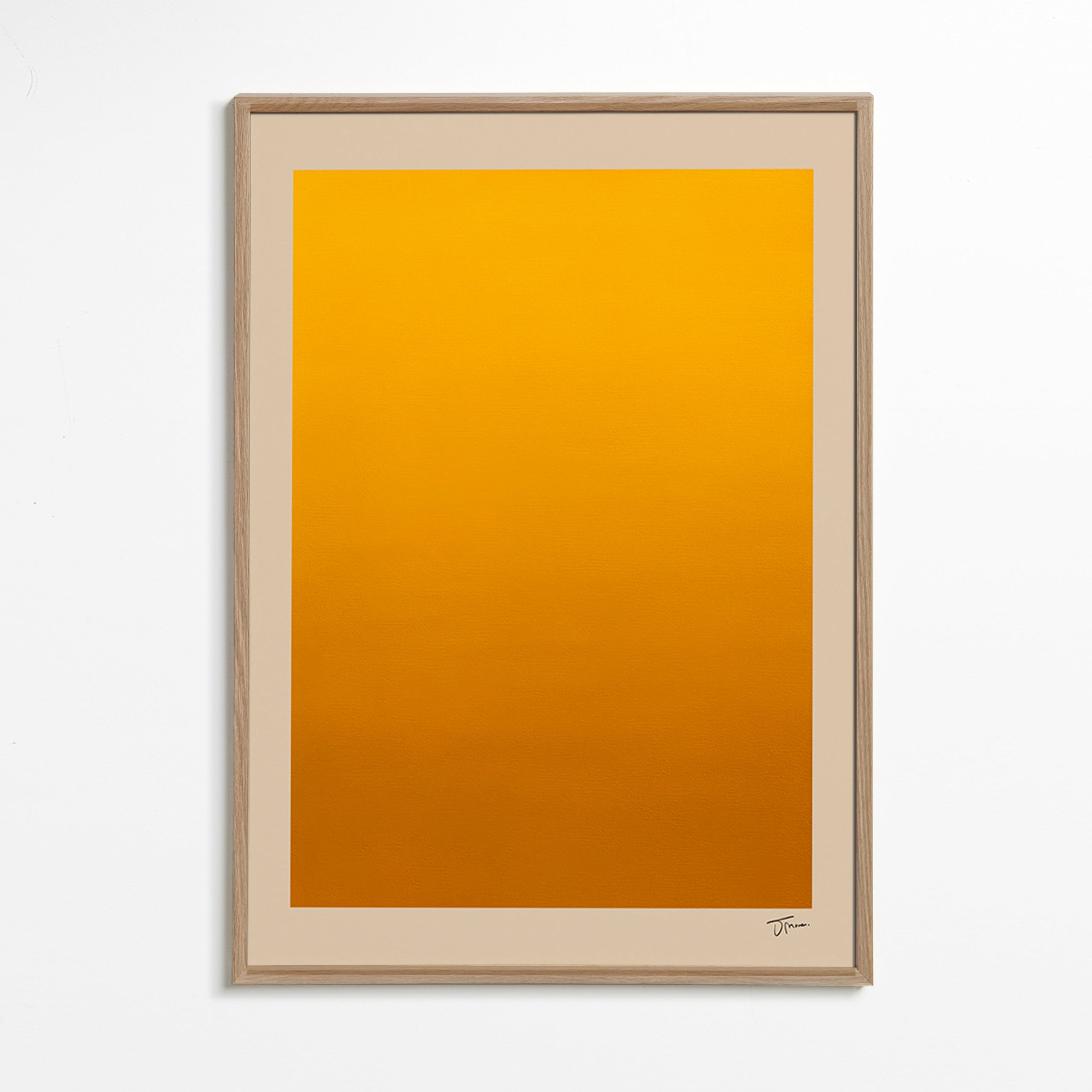Minimalistisk guldtovergang – Oak Frame