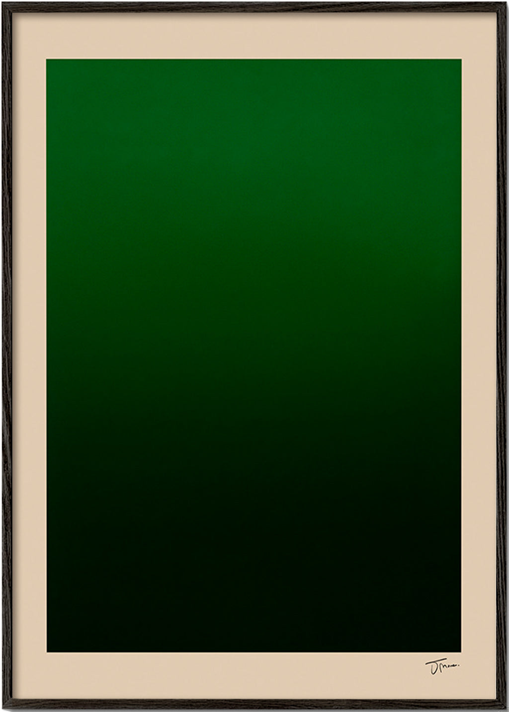 Abstrakt grøn gradient – Black Frame