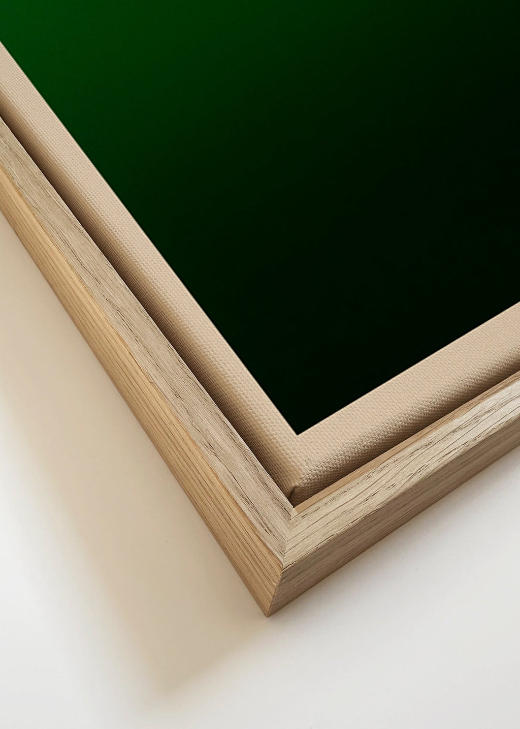 Abstrakt grøn gradient – Canvas detail