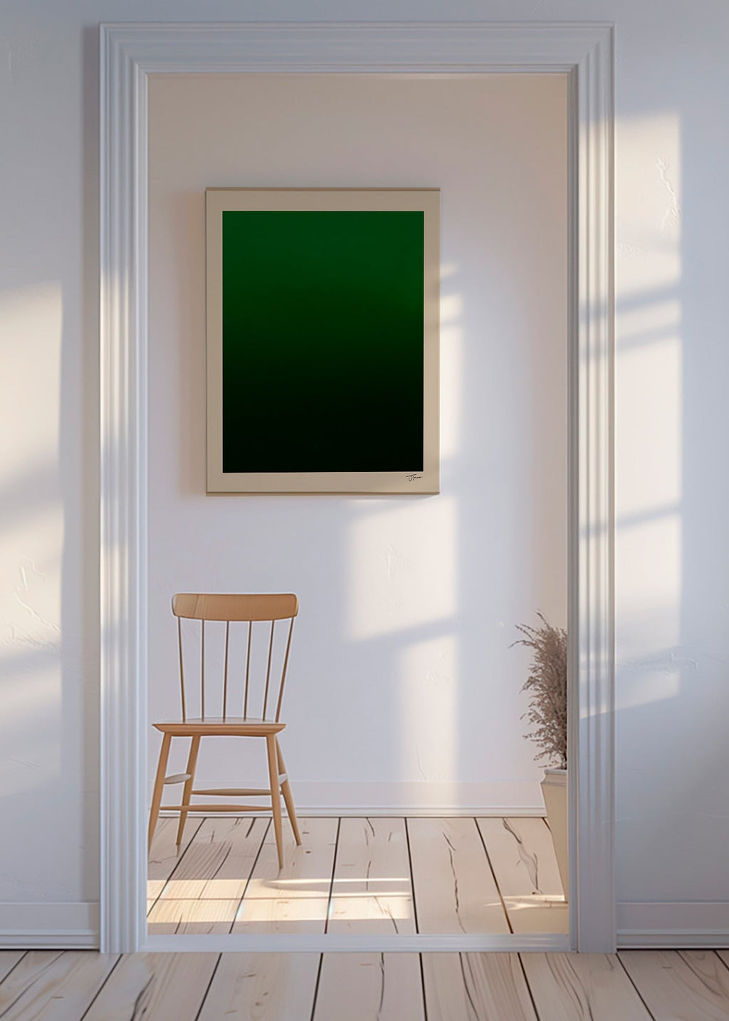 Abstrakt grøn gradient – Canvas