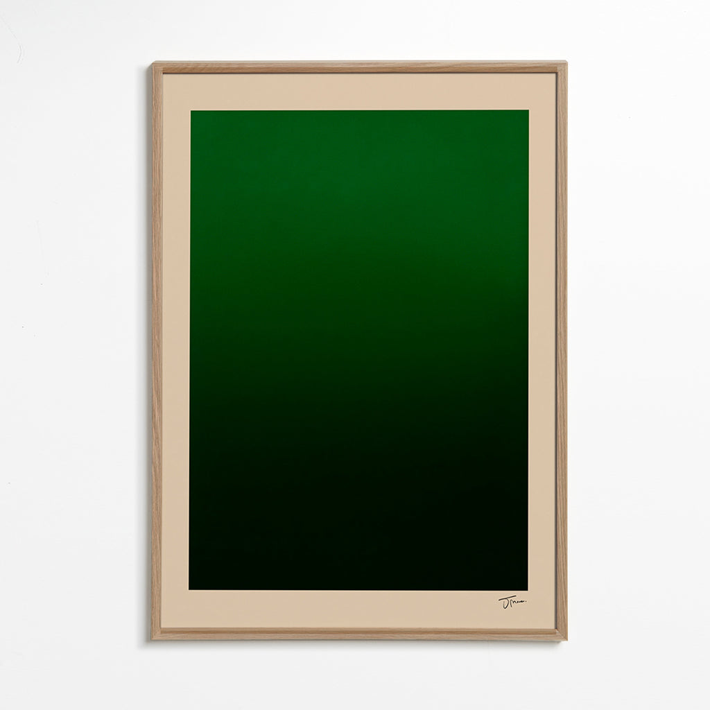 Abstrakt grøn gradient – Oak Frame