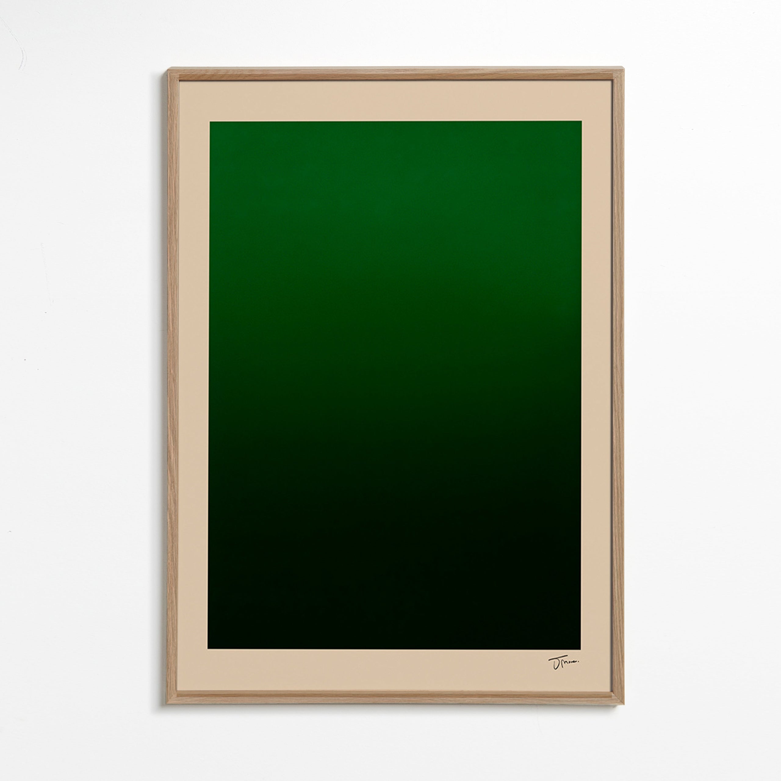 Abstrakt grøn gradient – Oak Frame