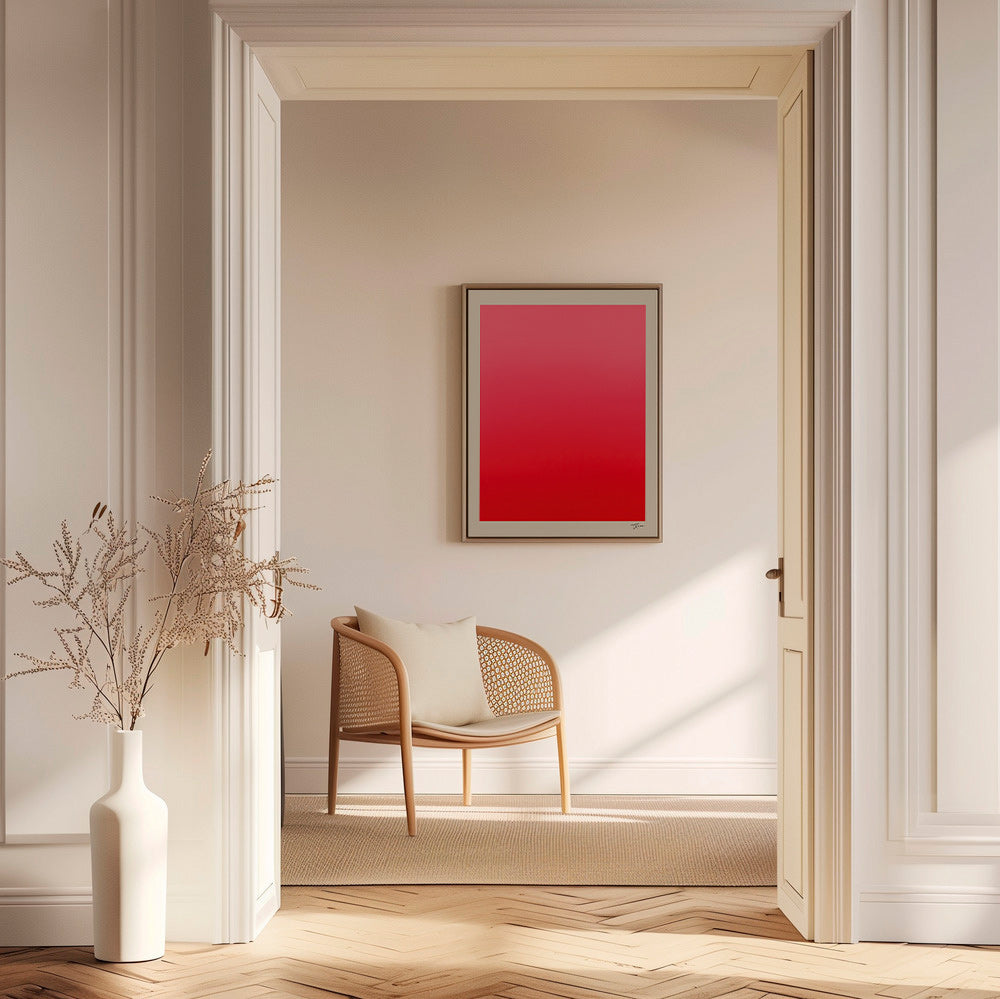 Abstrakt billede rødt gradient med underskrift – Canvas1