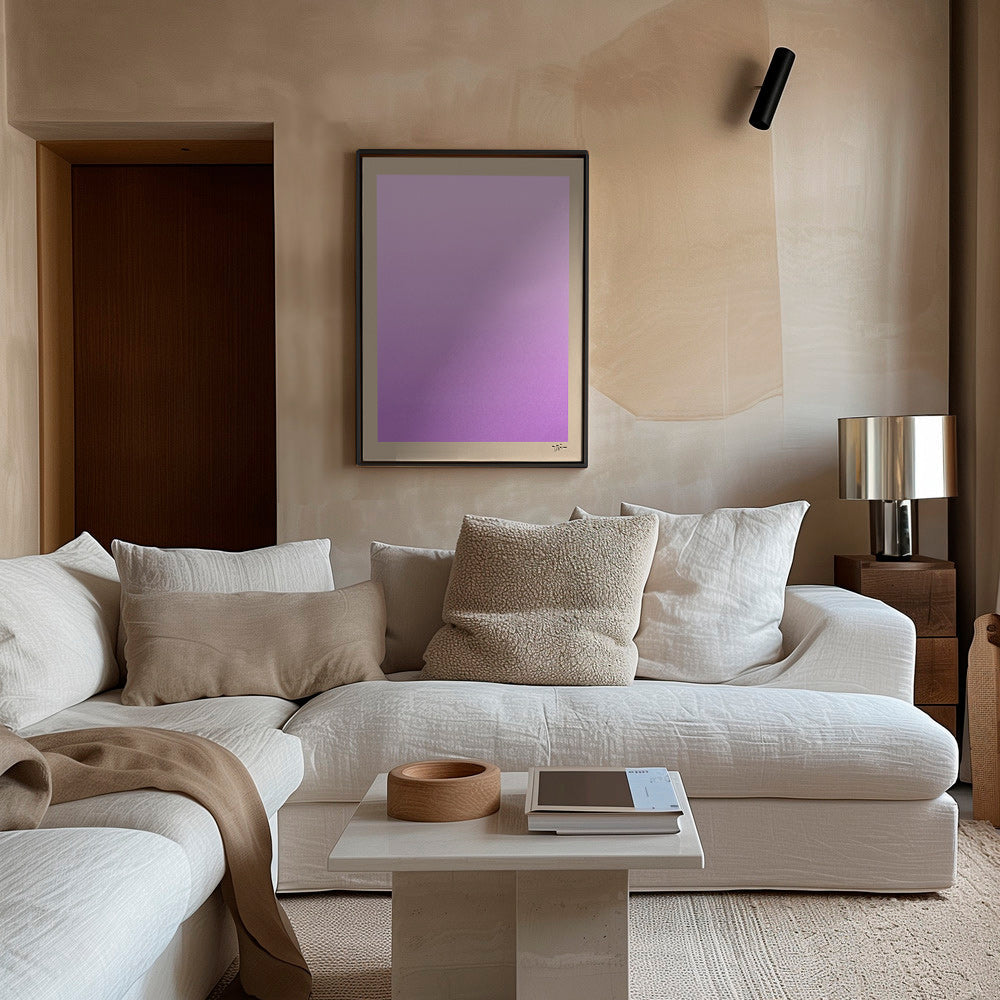 Abstrakt kunst lavendel gradient lodret – Canvas1
