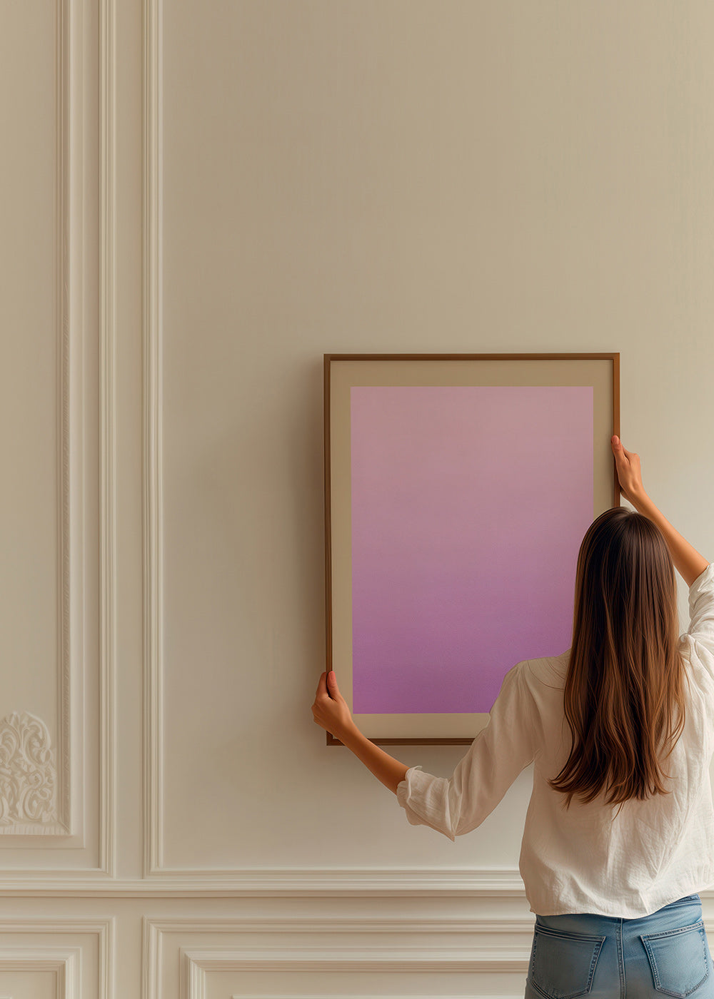 Abstrakt kunst lavendel gradient lodret – Product2