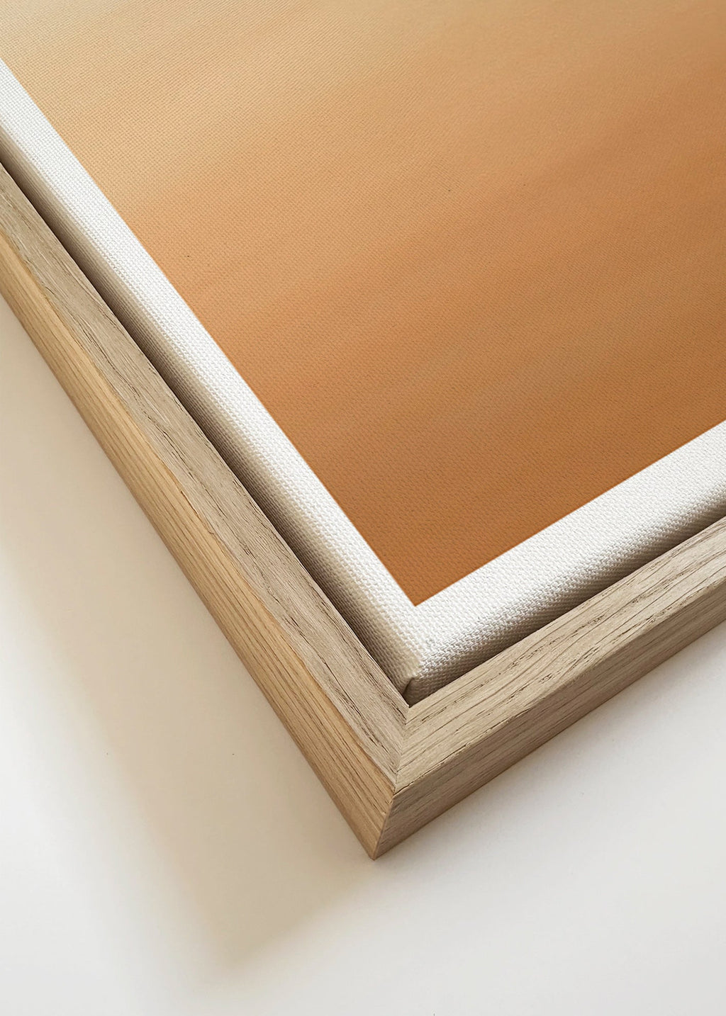 Ørkengradient landskabskunst minimal – Canvas detail