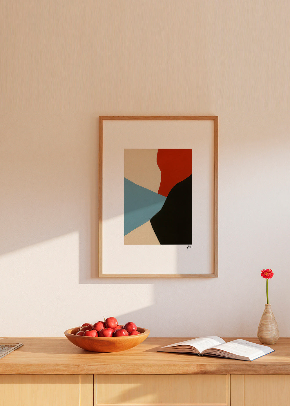 Abstrakt billede lagdelte former vertical – Product1
