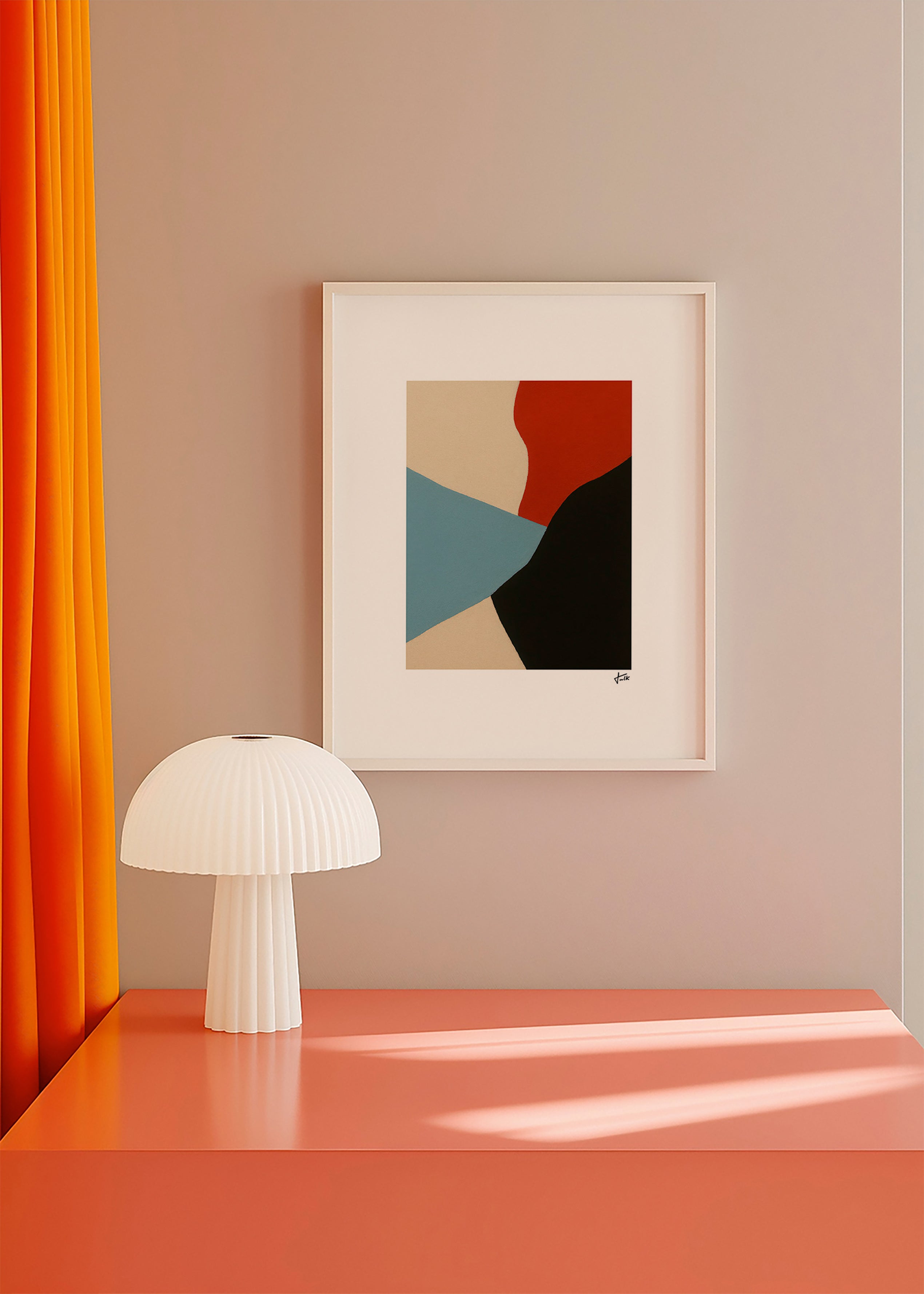 Abstrakt billede lagdelte former vertical – Product2