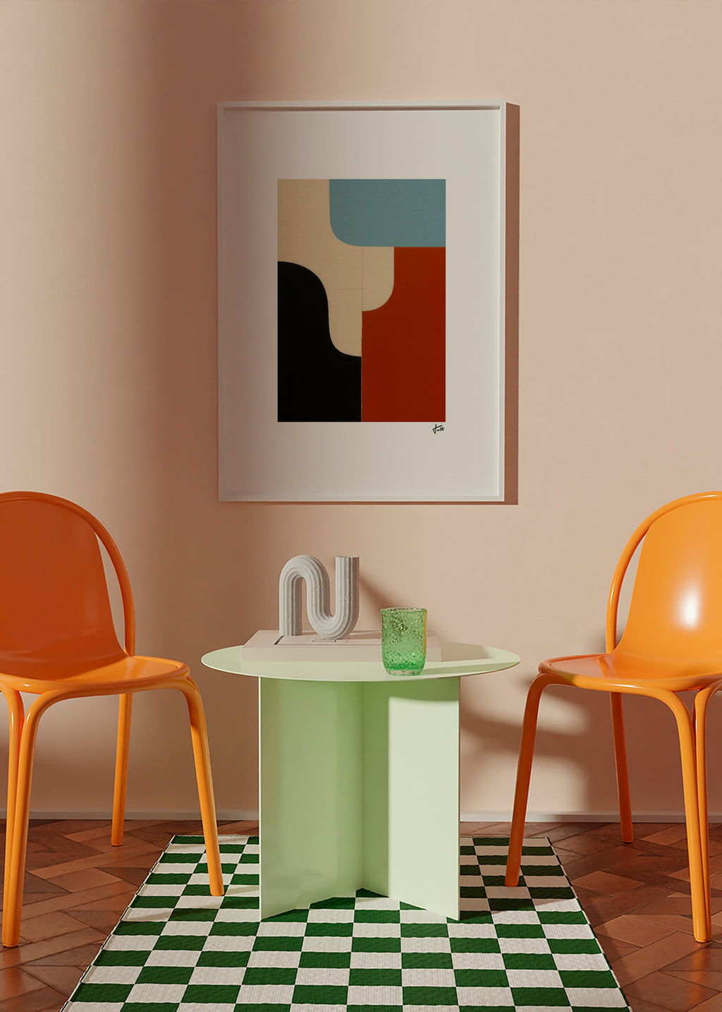 Geometrisk kunst med modulære kurver – Product1
