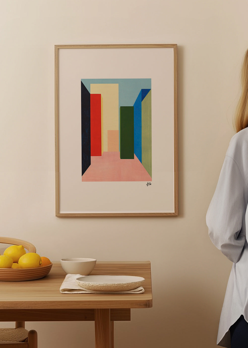 Geometrisk plakat farveblok-gang – Product1